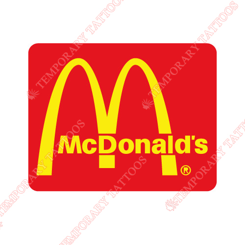 McDonalds Customize Temporary Tattoos Stickers NO.5554